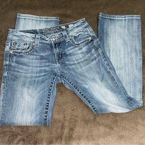 Miss Me Easy Boot Bling Jeans